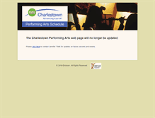 Tablet Screenshot of charlestownperformingarts.com